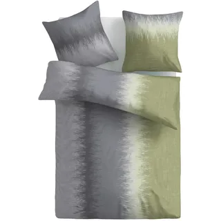 MOONLIGHT Bettwäsche »Gil, Baumwoll-Flanell« 2 Stk. tlg., grün
