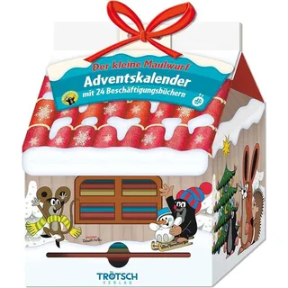Trötsch Der kleine Maulwurf Adventskalender Haus mit 24 Minibüchern - Bunt