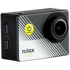 Nilox Action Cam Mini-SE, Action Cam 4k WiFi mit Auflösung 4K/30fps, elektronischer Stabilisator, 2 Zoll LCD-Bildschirm, 64 GB Speicher, View Winkel 170°, mit wasserdichter Tasche bis zu 30 m