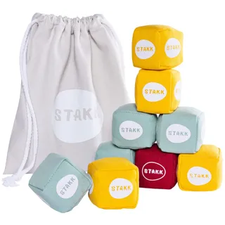 softSTAKK | Das Erfolgs-Wurfspiel jetzt für Indoor & Outdoor | Boccia & Boule neu interpretiert | Familienspiel vereint Geschick & Strategie | Wurfspiel für Kinder & Erwachsene