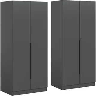 Home Affaire Kleiderschrank Skarde 160 x 180 x 52 cm Schwarz