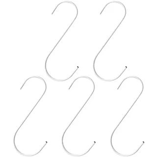GeeRic 5 Haken in S-Form, Haken für Luftbefeuchter für Heizkörper, multifunktional, Haken aus Eisen, Metall, Garderobenständer für Badezimmer, Schlafzimmer, Wohnzimmer, Büro, Küche