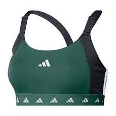 adidas PWI Medium-Sport Tech-Fit Color Block Sport-BH Damen, dunkelgrün