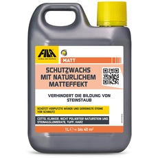 FILA Surface Care Solutions, MATT, Schutzwachs mit Natürlichem Effekt, Cotto, Klinker, antikbhehandeltem Marmor, Naturstein, 1L