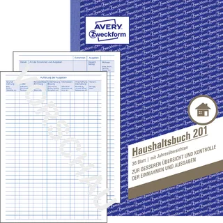 Avery Zweckform Haushaltsbuch Formularbuch 201