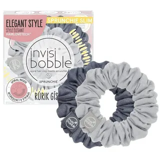 Invisibobble Sprunchie Slim Rurik Gislason Feelin Greyt Hell & Dunkel Grau