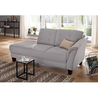 Home affaire Recamiere »Trondheim« freistehend, mit Federkern, Knopfheftung im Rücken, Füße Buche, grau