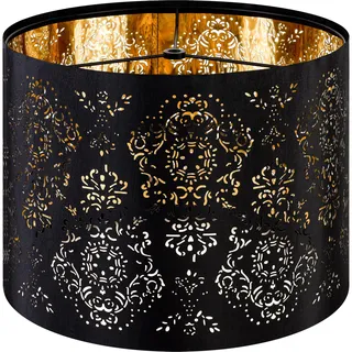GO&SO Lampenschirm, 1 Stück, 33 cm D x 25,4 cm H, Trommel-Lampenschirm | Polyestergewebe, industrielle Lampenschirme für Tischlampen-Ersatz, Spinnen-Montage, Montage erforderlich