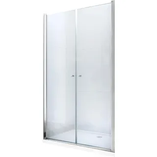 Mexen Texas Drehbare Duschtür 90 cm, Transparent, Chrom - 880-090-000-01-00 - Transparent, Silber