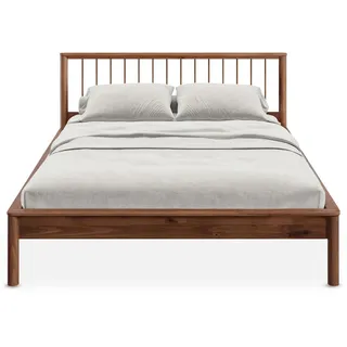 Idimex Doppelbett Massivholz Apoana 140X200 Cm , Kastanienfarben , Holz , Kiefer , Mode , 140x200 cm , FSC Mix , Schlafzimmer, Betten