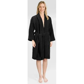 hammetex »Ren, 100% Baumwolle« 380 g/m2 Frottee Bademantel mit Taschen – Saugfähig & Weich