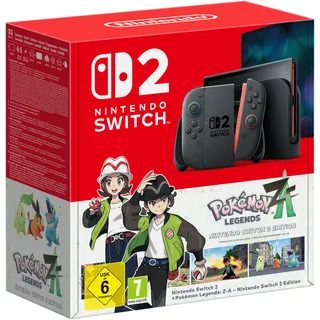 Nintendo Switch 2 256 GB Schwarz + 2x Joy-Con Controller + Pokémon-Legenden: Z-A