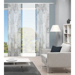 Vision S Schiebevorhang ¦ grau ¦ Synthetik ¦ Maße (cm): B: 60 H: 260