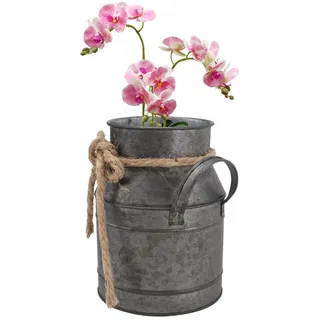 BESPORTBLE Retro Eiseneimer Blumentopf Mit Vintage Patina Kleiner Milchtopf Eimer Als Rustikale Vase Und Gartendeko Im Landhausstil Dekorative Blumeneimer FüR Wohnzimmer Und BüRo