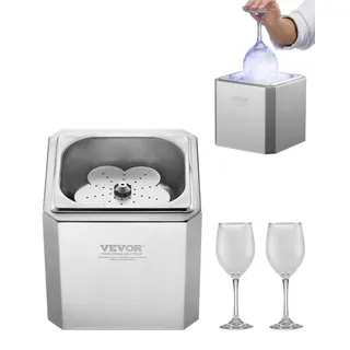 Vevor Glasfroste Kühler Bierglasfroster, 8–10 Sekunden/Tasse mit LED-Licht, sofortiger Glaskühler für Wein Mixgetränke Saft, Glas Tasse Froster ideal für Bar Restaurant Küche