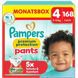Pampers Premium Protection Gr. 4 (9-15 kg) 168 St.