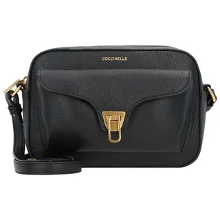 Coccinelle Beat Umhängetasche Baumwolle/Leder Black/Gold