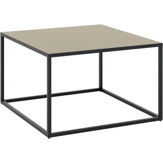 Couchtisch "Reno", graphit schwarz, glas taupe glanz, graphit schwarz, glas taupe glanz, B:80cm H:50cm T:80cm, SET ONE BY MUSTERRING, Tische, Couchtisch, Maße (BxHxT in cm) 80 x 50 x 80