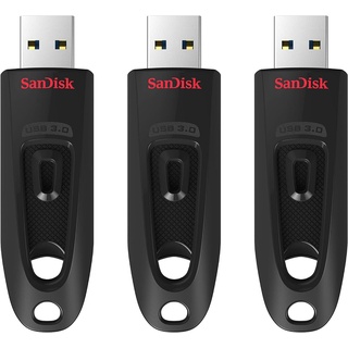 Ultra schwarz 64GB, USB-A 3.0, 3er-Pack (SDCZ48-064G-G46T)