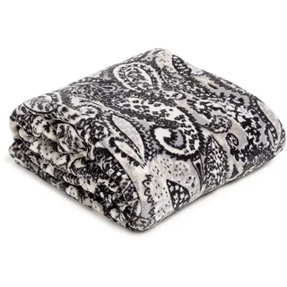 Vera Bradley Damen Fleece Plüsch Überwurfdecke, Stratford Paisley, 80 X 50