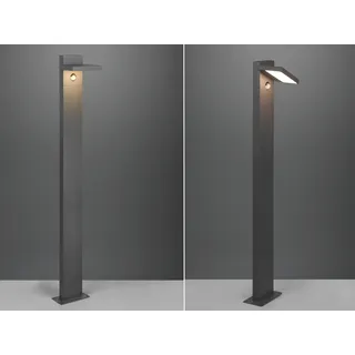LED Wegeleuchten 2er Set mit Bewegungsmelder Anthrazit Gartenlampen mit Strom