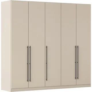 Rauch »Drehtürenschrank Schrank Garderobe Wäscheschrank Schlafzimmer AVOLA« in 3 verschiedenen Ausstattungen BASIC/CLASSIC/PREMIUM, mit hochwertigen Stangengriffen in Schwarz aus Metall MADE IN GERMANY, beige