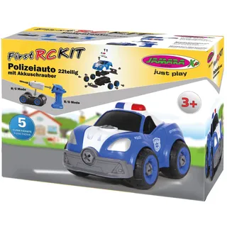 Jamara Polizeiauto First RC Kit 22teilig mit Akkuschrauber 405227