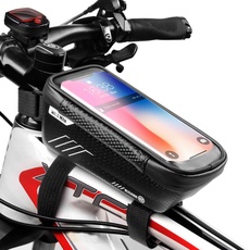 WILD MAN Fahrradtasche Handyhalterung | Fahrradzubehör für Erwachsene Fahrräder Radfahren Wasserdicht Fahrradzubehör Vorderrahmen Oberrohr Lenkertasche für iPhone/Android Handys unter 16,5 cm