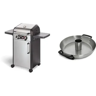 Enders Elektrogrill eFLOW PRO 2 TURBO, mit Gussrost SWITCH GRID & SWITCH GRID Geflügelbräter, aus Edelstahl + Gusseisen-Griffe
