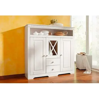 OTTO home Highboard 130 x 125 x 35 cm Weiß