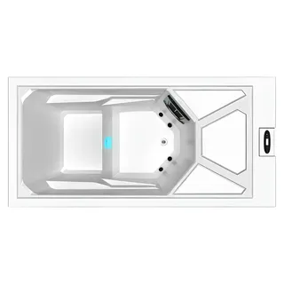 Whirlpool Erkältungsbad Outdoor-Kaltwasser-Spa Relaxpool Massagebad 215x105 cm