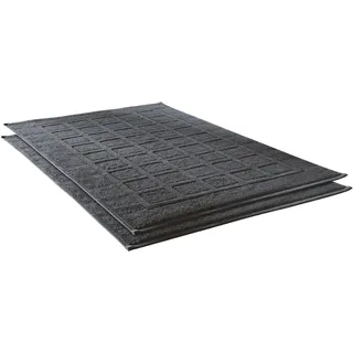 Dyckhoff "Planet" Höhe 3 mm beidseitig nutzbar fußbodenheizungsgeeignet Baumwolle, 2er Set Hotelmatte,