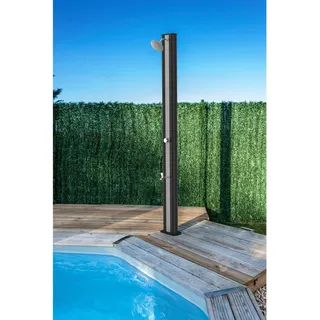 Gre Solardusche Schwarz 34 x 26,4 x 222 cm