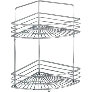 Wenko Eckduschkorb Milano Stahl, chrom, 2 Ablagen