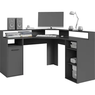 byLIVING Eckschreibtisch Fox anthrazit