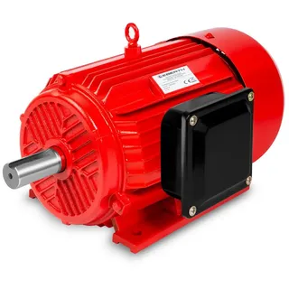 Eberth Elektromotor 5,5 kW Leistung, Drehstrommotor aus Aluminium, 3-Phasen, Drehzahl 2900 U/min., 11 A, Leistungsfaktor 0,95,