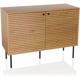 hjh living Sideboard Linno 100 x 74 x 40 cm Braun