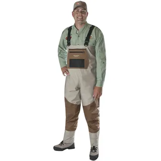 Caddis Wading Systems Uni-Erwachsene Fishing Caddis Herren Deluxe Atmungsaktive Stockingfoot Wathose XXL Stout, Tanne/Kupfer, XX-Large