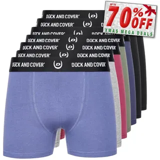 Duck And Cover Anvilli Herren Komfort 7pk Boxer Shorts Bunt Verschiedene