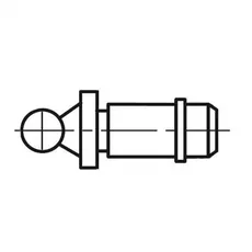 Mahr 4500351 Multimar 844 TK KugelAmboss 1,25 mm Durchmesser, 3,8 mm Höhe