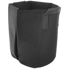 iPower 15L 5er-Pack Grow Bags Stoff Belüftungstöpfe Behälter mit Riemengriffen für Kindergarten und Pflanzen (schwarz)