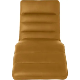 W.Schillig Relaxliege daily dreams Leder/Polyester 75 x 91 x 170 cm Gelb mit Kissen