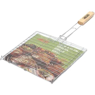 Grillkorb Pfannenwender mit Holzgriff 28 x 32 cm