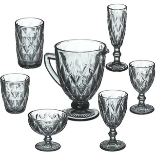 Relaxdays Sektglas 0,15 l 7-tlg.