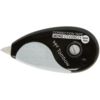 Tombow Korrekturroller 5 mm x 10 m schwarz/grau
