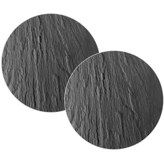 Wenko Topfuntersetzer Schiefer, 2er Set & schwarz, - WENKO