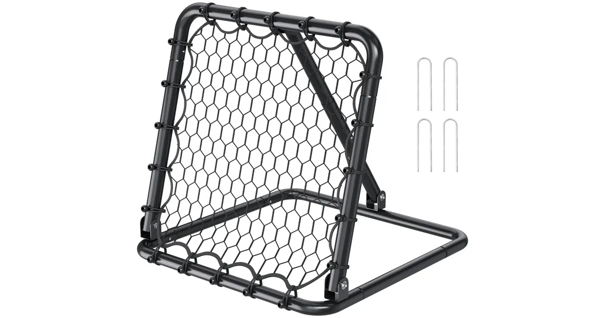 Ansobea Fußball Rebounder Rückprallwand Netz, Kickback klappbar Fußball