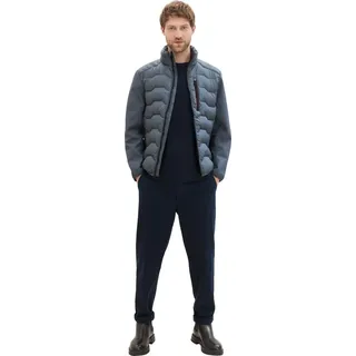 Tom Tailor Hybridjacke, ohne Kapuze, mit Stehkragen blau