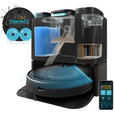 Bild Conga 11090 Spin Revolution Home&Wash Roboter-Staubsauger 2 l Beutellos Schwarz