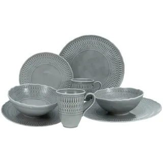 CreaTable Sofia Stone Kombiservice 8-tlg. grau